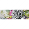 Xxl Wandbild Zebra Blumen Panorama Motivvorschau