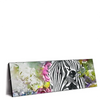 Xxl Wandbild Zebra Blumen Panorama Produktvorschau Seitlich