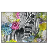 Xxl Wandbild Zebra Blumen Querformat Produktvorschau Frontal