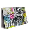 Xxl Wandbild Zebra Blumen Querformat Produktvorschau Seitlich