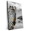 Xxl Wandbild Zebra In Afrika Hochformat Produktvorschau Seitlich