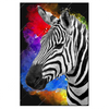 Xxl Wandbild Zebra Pop Art No 1 Hochformat Produktvorschau Frontal