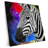 Xxl Wandbild Zebra Pop Art No 1 Quadrat Produktvorschau Seitlich