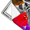 Xxl Wandbild Zebra Pop Art No 1 Schmal Materialvorschau