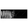 Xxl Wandbild Zebra Schwarzweiss Panorama Produktvorschau Frontal