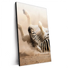 Xxl Wandbild Zebra Staub Hochformat Produktvorschau Seitlich