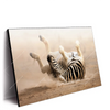 Xxl Wandbild Zebra Staub Querformat Produktvorschau Seitlich