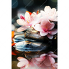 Xxl Wandbild Zen Steine Mit Blumen Hochformat Motivvorschau