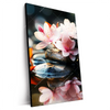 Xxl Wandbild Zen Steine Mit Blumen Hochformat Produktvorschau Seitlich