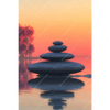 Xxl Wandbild Zen Steine Sonnenuntergang Hochformat Motivvorschau