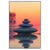Xxl Wandbild Zen Steine Sonnenuntergang Hochformat Produktvorschau Frontal