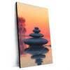 Xxl Wandbild Zen Steine Sonnenuntergang Hochformat Produktvorschau Seitlich