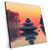 Xxl Wandbild Zen Steine Sonnenuntergang Quadrat Produktvorschau Seitlich