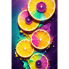 Xxl Wandbild Zitronen Neon Farbe Hochformat Motivvorschau