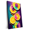 Xxl Wandbild Zitronen Neon Farbe Hochformat Produktvorschau Seitlich