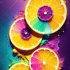 Xxl Wandbild Zitronen Neon Farbe Quadrat Motivvorschau