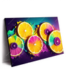 Xxl Wandbild Zitronen Neon Farbe Querformat Produktvorschau Seitlich